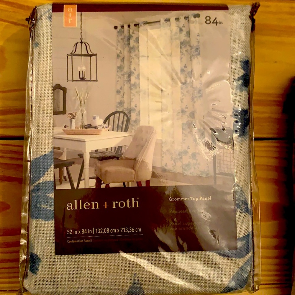 Allen Roth Vintage Rose Curtain Panel